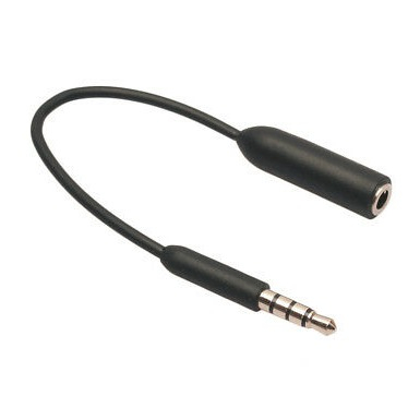 Image of (10cm) Audio 3.5mm Klinke Stecker Stereo AUX Verlängerungskabel - Schwarz bei Apfelkiste.ch