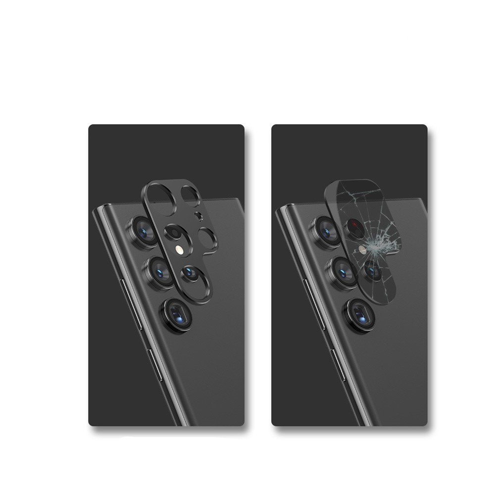Galaxy S22 Ultra 5G Alu Kamera Schutz in Schwarz