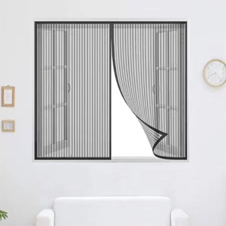 150x180cm) Magnetischer Fenster Insektenschutz Schwarz