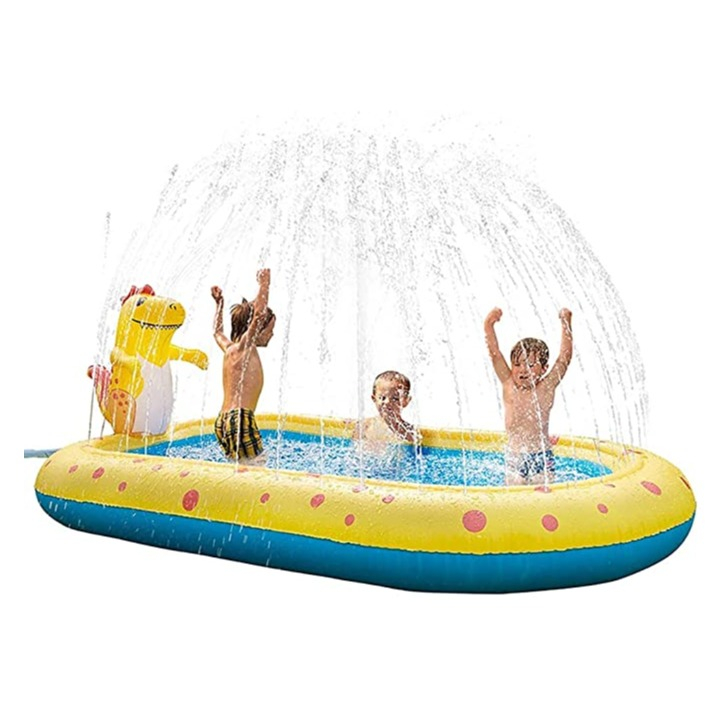 Image of (170cm) Baby Pool Sprinkler Spielmatte Wasserbecken - Dinosaurier bei Apfelkiste.ch