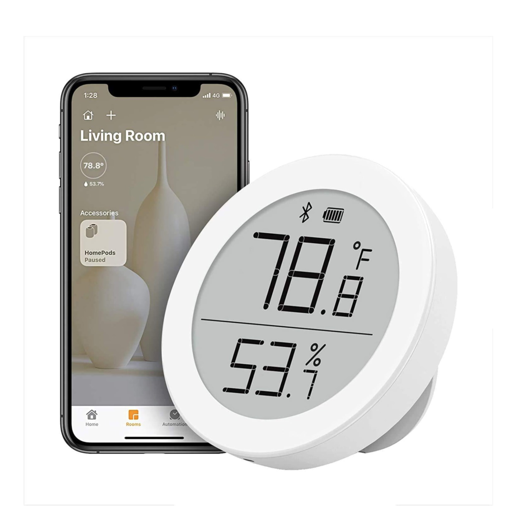 Image of Qingping (by Xiaomi*) - Mini Bluetooth 5.0 Thermometer Hygrometer für iOS / Android (Apple HomeKit) - Weiss bei Apfelkiste.ch