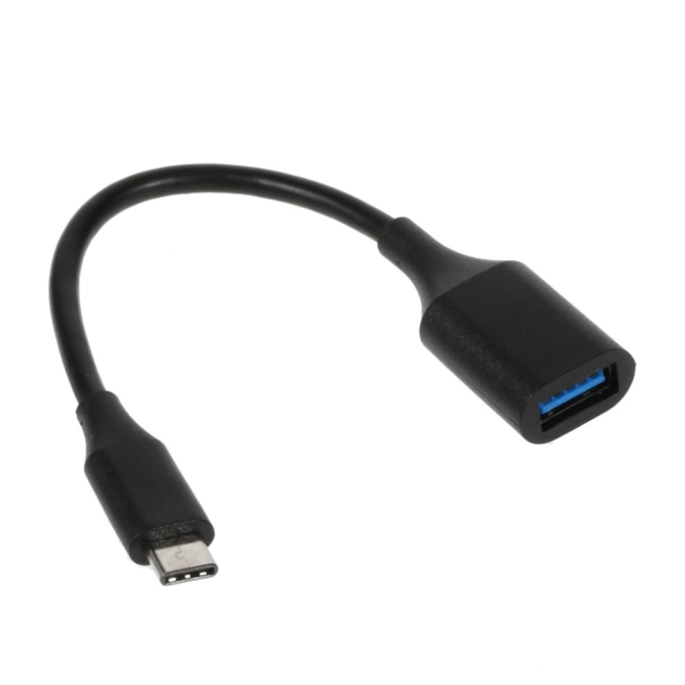 Image of USB C auf USB Adapter Kabel Stecker (10cm) - Schwarz bei Apfelkiste.ch