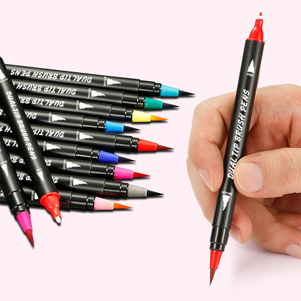 24er Künstler Doppelspitz Stifte Dual Brush Pen
