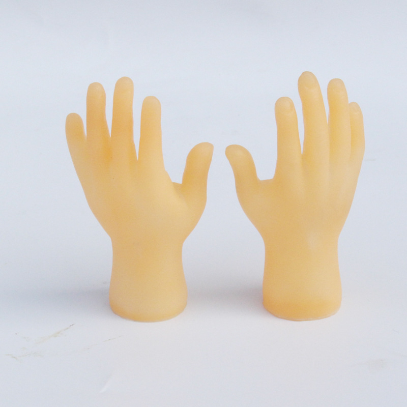 Simulation kleine Hände lustige Mini Hände Fuß Finger Ärmel Silikon  Handpuppe Roman Streich Finger Spielzeug necken Katze Requisiten -  AliExpress