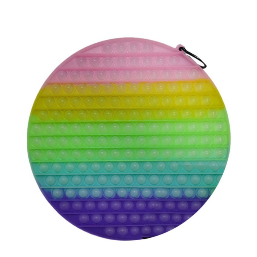 Image of (Ø30cm) XXL Anti Stress Silikon Bubbles Pop It Fidget Spiel für Kinder und Erwachsene - Rosa / Blau / Gelb / Grün / Lila bei Apfelkiste.ch