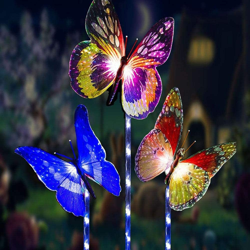 Solar Garten Lichter Schmetterling im Freien wasserdicht Metall Solar Pfahl  Lichter Rasen Terrasse Gehweg Schmetterling Geschenke für Mutter Oma -  AliExpress
