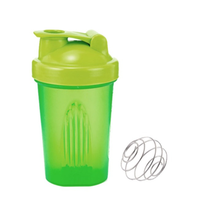 Image of (400ml) Fitness Protein Shaker Trinkflasche + Blender Kugel - Grün bei Apfelkiste.ch