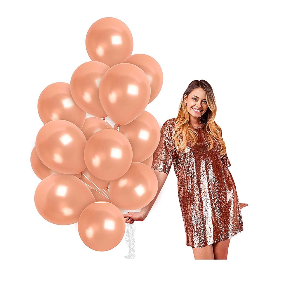 Image of (50er Set) Ø30cm Party Ballons Latex Luftballons - Bronze bei Apfelkiste.ch