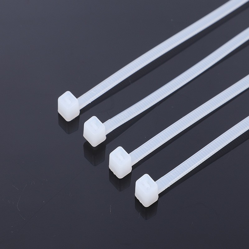 50er Set) 20cm Nylon Kabelbinder UV-Beständig Weiss