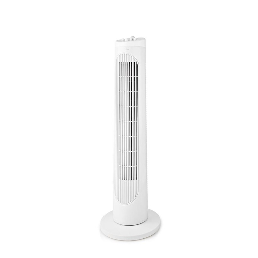 Image of Nedis - 50W 760mm Turm Ventilator Oszillation Lüfter mit 3 Stufen + Timer (FNTR12CWT40) - Weiss bei Apfelkiste.ch