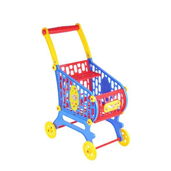 Image of (52x25x36cm) Kinder Einkaufswagen Spielzeug Supermarkt Rollenspiel - Bunt bei Apfelkiste.ch