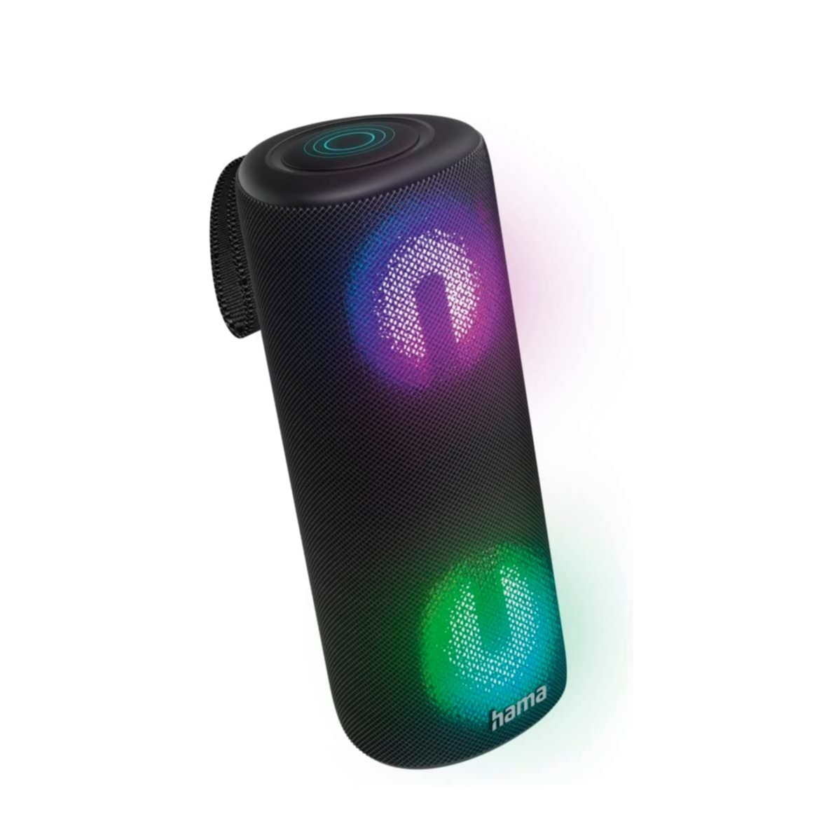 Hama - Pipe 3.0 Portabler Bluetooth Lautsprecher mit LED True Wireless  Wasserfest IPX5 (00188202) - Schwarz