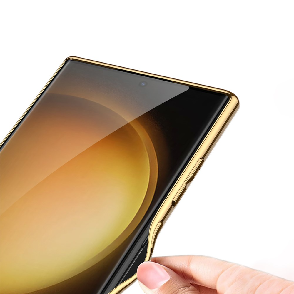 Sulada Für Samsung Galaxy S24 Ultra-hülle Ultra-dünn Elektropliertes Klares  Telefonabdeckung - Gold