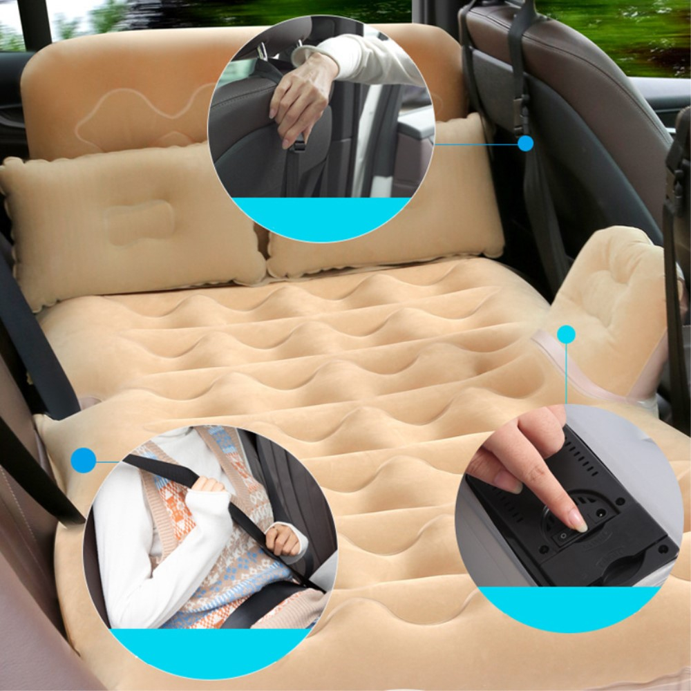 Auto Bett Luftmatratze Autorücksitz Luftpumpe Kissen