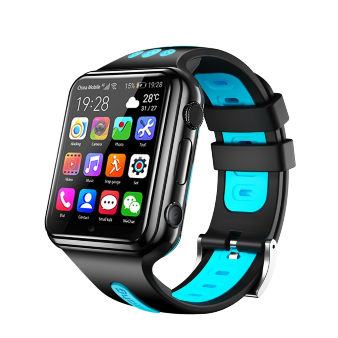 4G Kinder GPS Wifi Smartwatch Fitness Tracker Blau