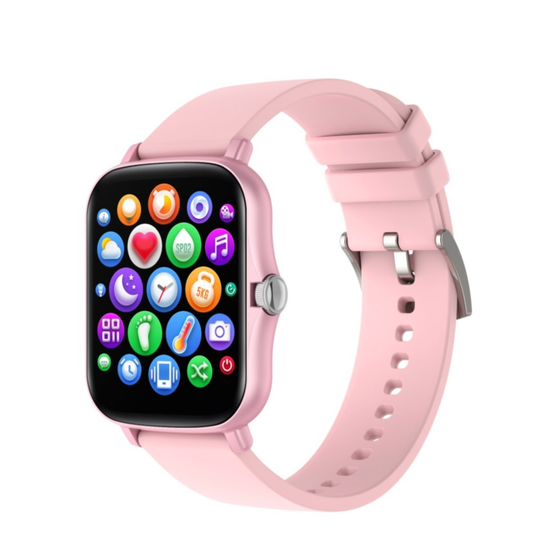 Image of Fitness Tracker Smart Watch Herzfrequenzmessung und 1.70" IPS HD Display (IP67) + Silikon Armband - Rosa bei Apfelkiste.ch