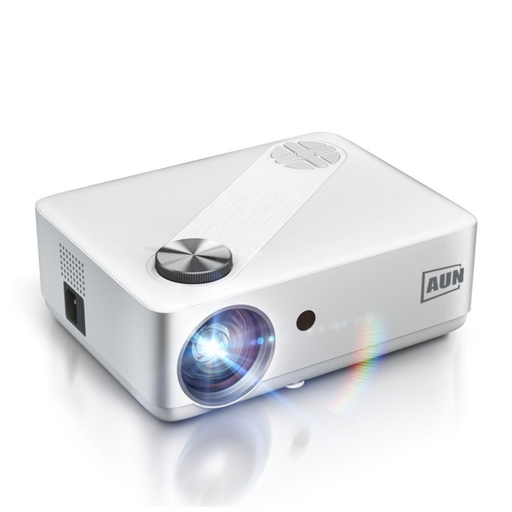 Image of Multimedia LED Projektor Beamer Heimkino (5000 lm) 1080p Full HD / 4K Support / HDMI / 2.4/5GHz Wifi / Bluetooth / USB / Micro SD-Slot + Fernbedienung bei Apfelkiste.ch