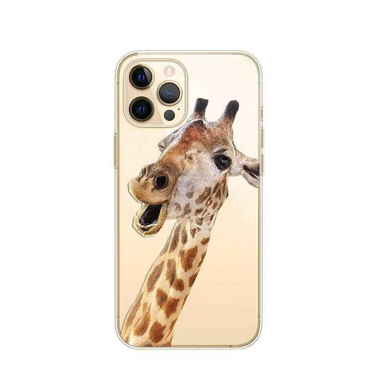 Image of Apfelkiste © - iPhone 11 Pro Gummi Case Hülle Ultra Thin Lachende Giraffe - Transparent bei Apfelkiste.ch