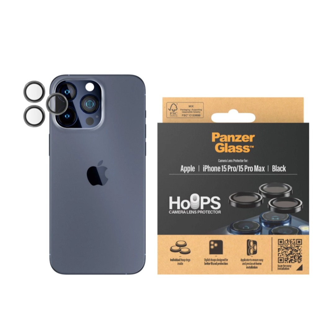 PanzerGlass iPhone 15 Pro/15 Pro Max Hoops Kamera Glas