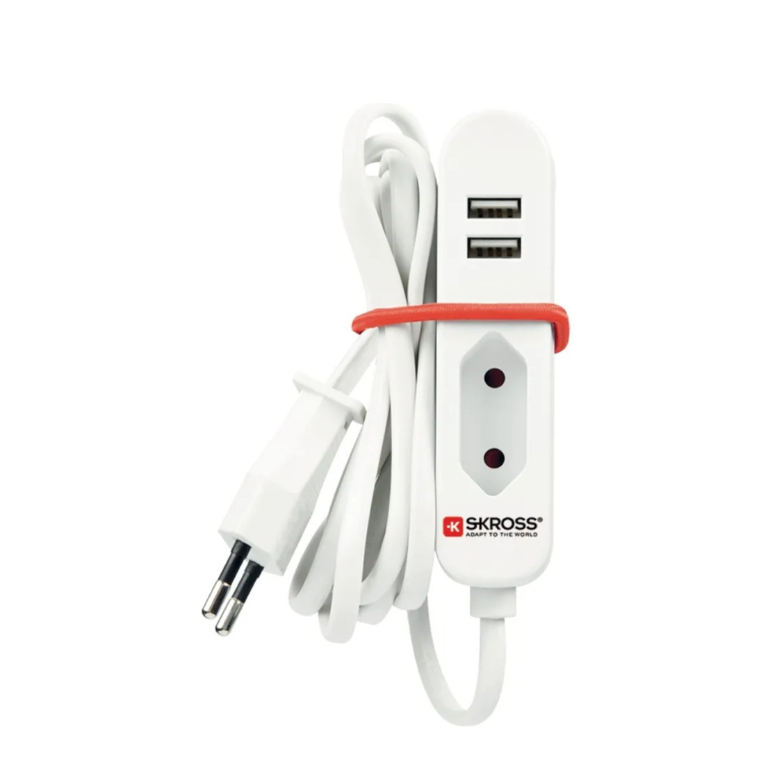 Image of Skross - (1.5m) Travel Station USB Steckdosenleiste Typ13 + Dual USB A Anschluss (69.11241) bei Apfelkiste.ch