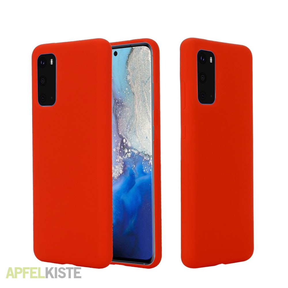 Samsung Galaxy S20 Silikon Case Schutz Hülle Rot