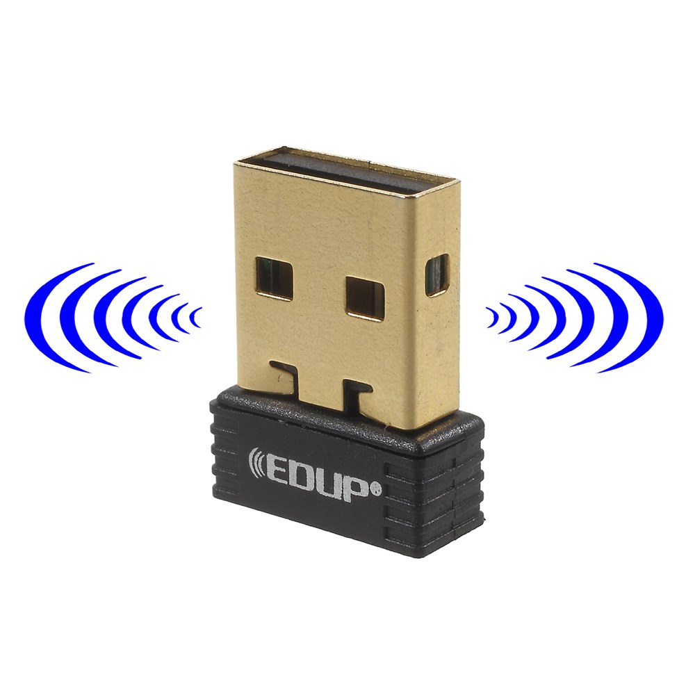 Image of EDUP - Nano 2.4GHz USB 2.0 Wifi Stick Dongle Netzwerkadapter 150Mbps - Schwarz bei Apfelkiste.ch