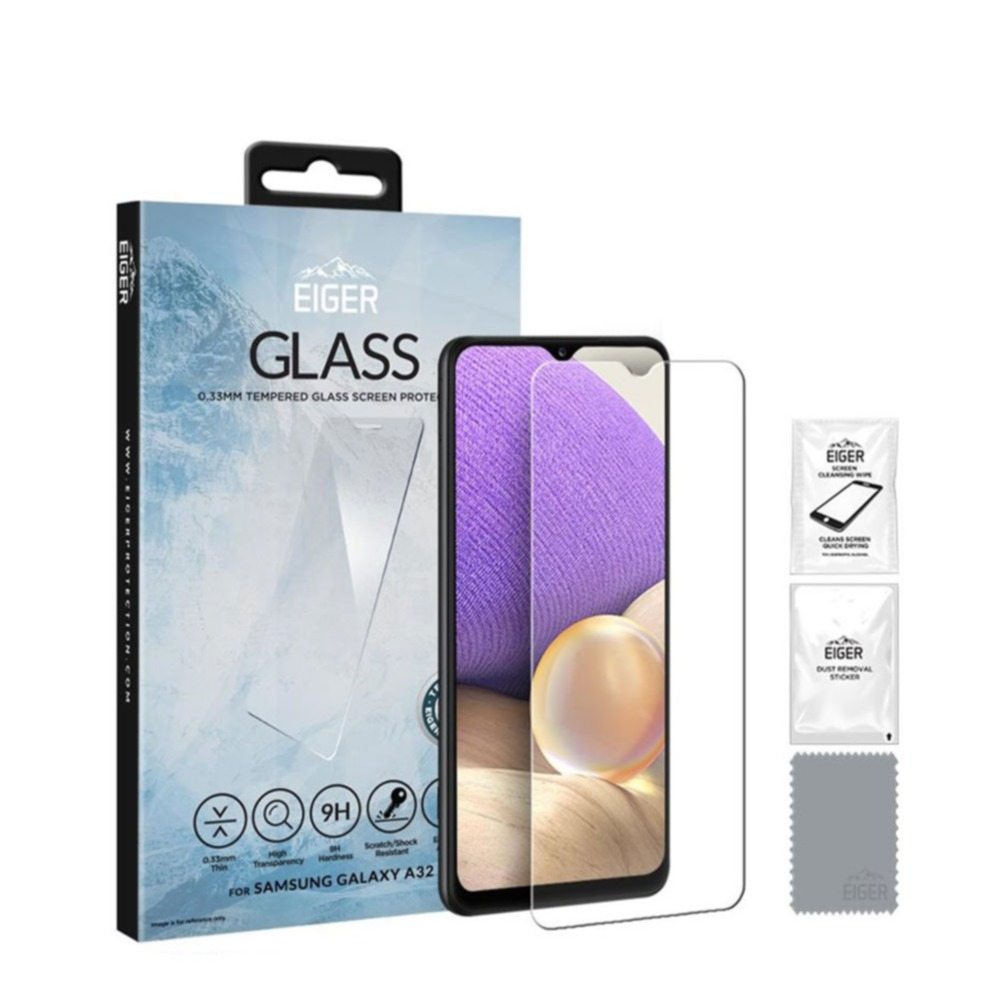 Image of Eiger - Samsung Galaxy A32 (4G) 2.5D Panzer Glas Display Case Friendly (EGSP00732) bei Apfelkiste.ch