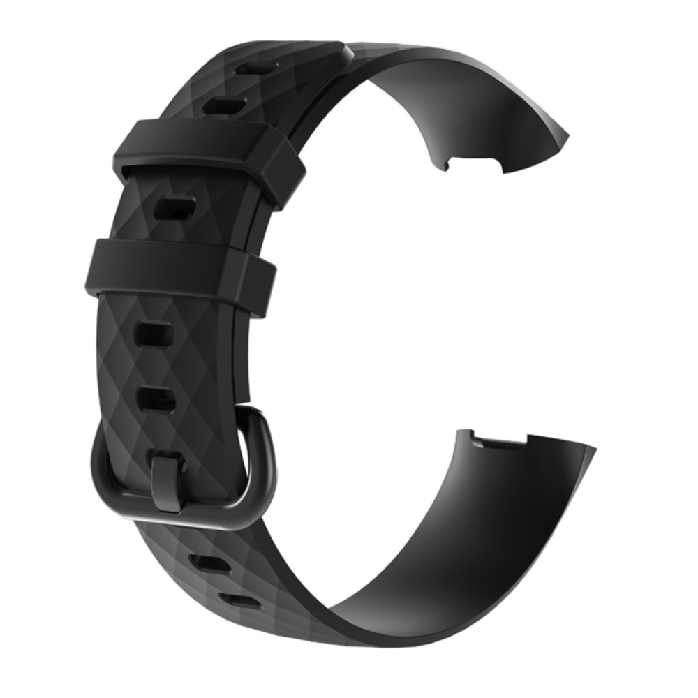 Sport Armband / Fitbit 3 Schwarz 4 Charge Silikon