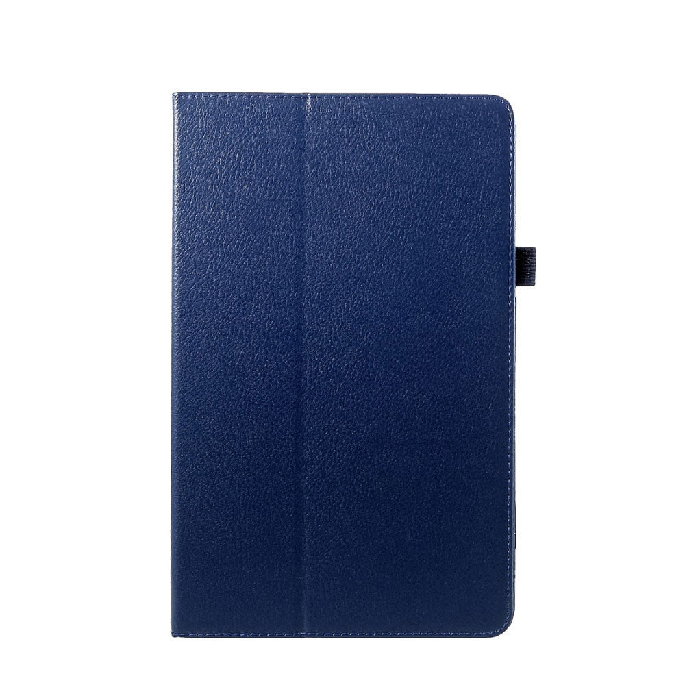 Image of Samsung Galaxy Tab A 10.5 Flipcase Hülle Ledertasche Litchi Look - Blau bei Apfelkiste.ch