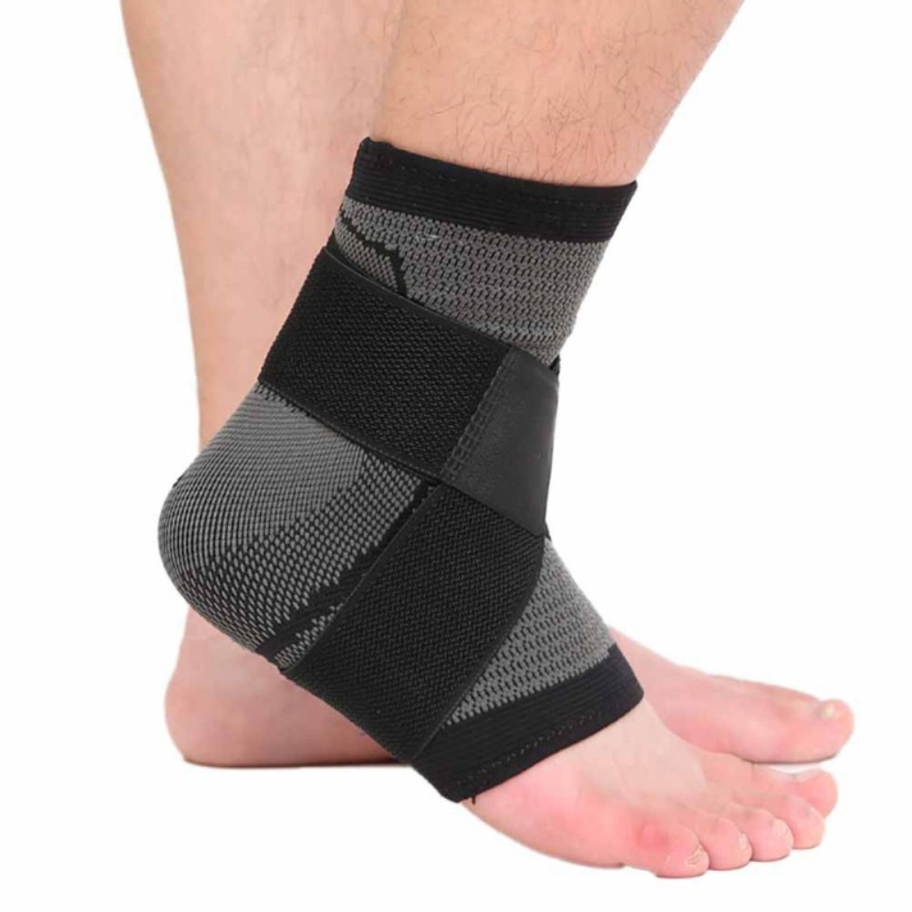 Image of (Gr. 38-41) Knöchel Fussstütze Sport Fussbandage Kompressionssocken - Grau bei Apfelkiste.ch