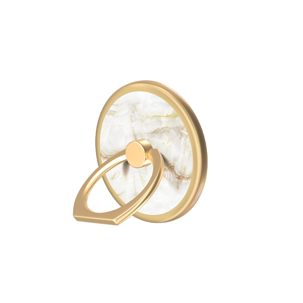 Image of iDeal of Sweden - Magnetische Finger Griff Ring Halterung 360° Grad für Smartphones + Magneteinlage (IDMRM-194) - Golden Pearl Marble bei Apfelkiste.ch