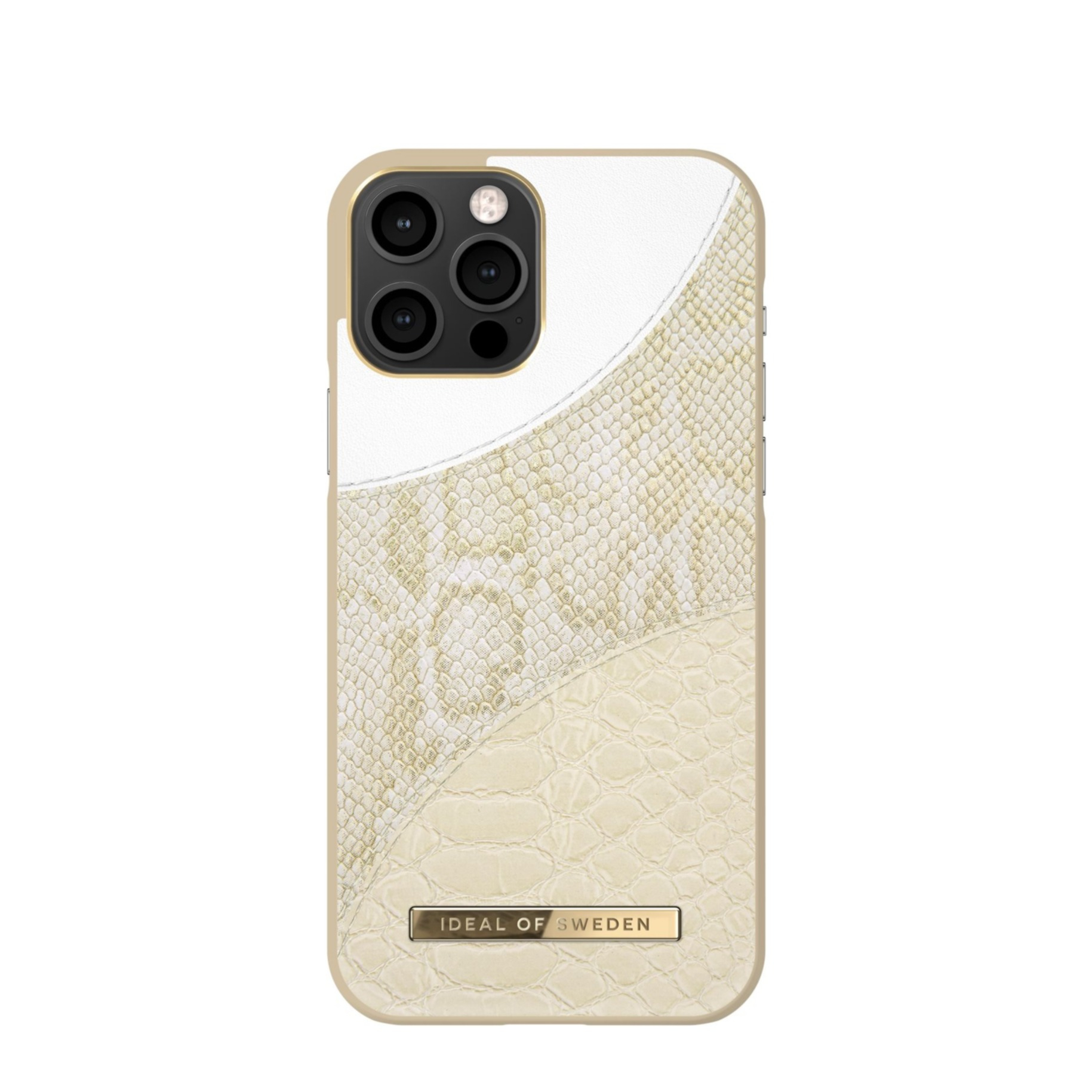 Image of iDeal of Sweden - iPhone 12 / iPhone 12 Pro Hardcase Hülle Atelier Case (IDACSS21-I2061-270) - Cream Gold Snake bei Apfelkiste.ch