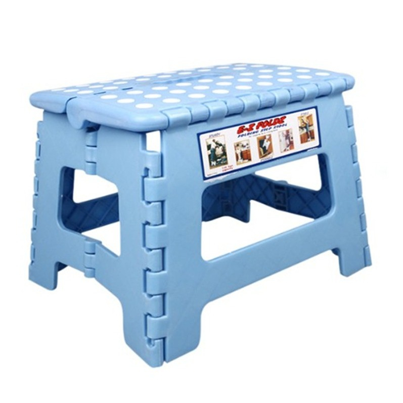 Image of Klappbarer Camping Hocker Trittbrett WC Schemel - Blau bei Apfelkiste.ch