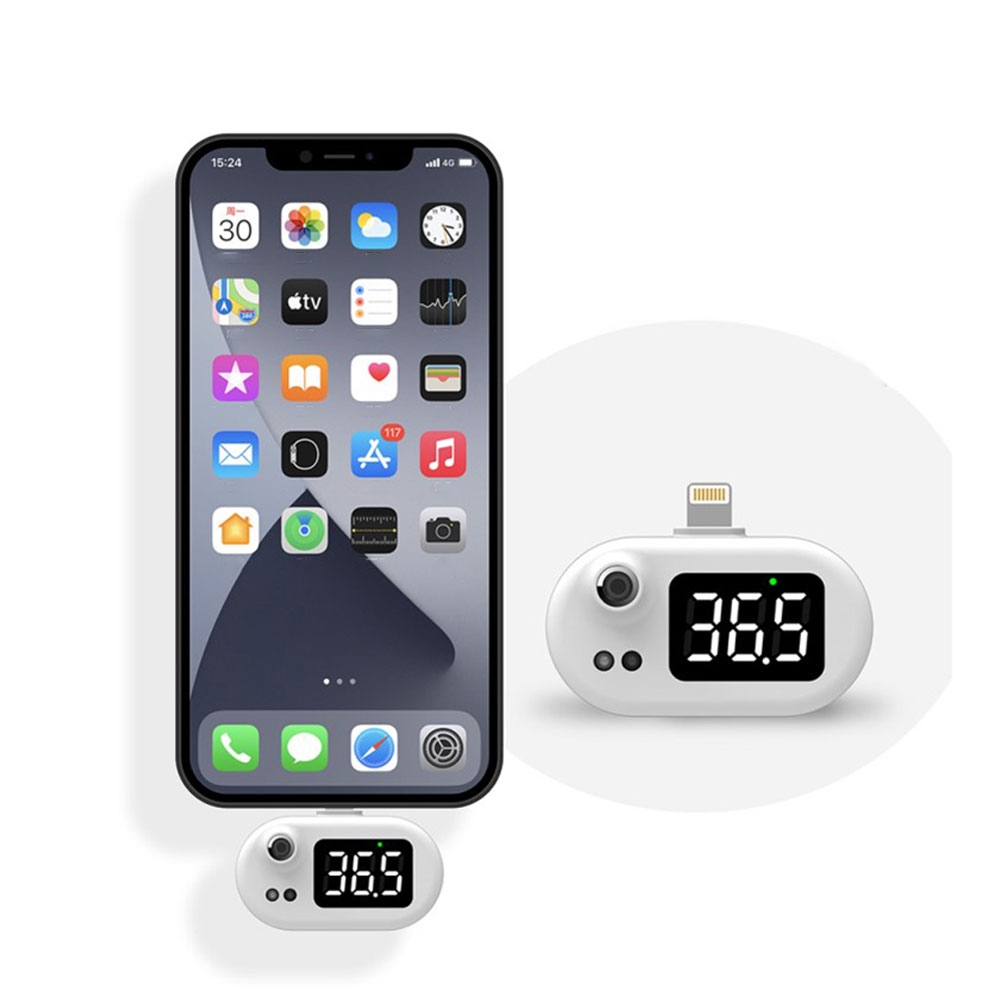 Image of Digital LED Infrarot Fieber Thermometer Lightning Dock für Apple iPhone / iPad bei Apfelkiste.ch