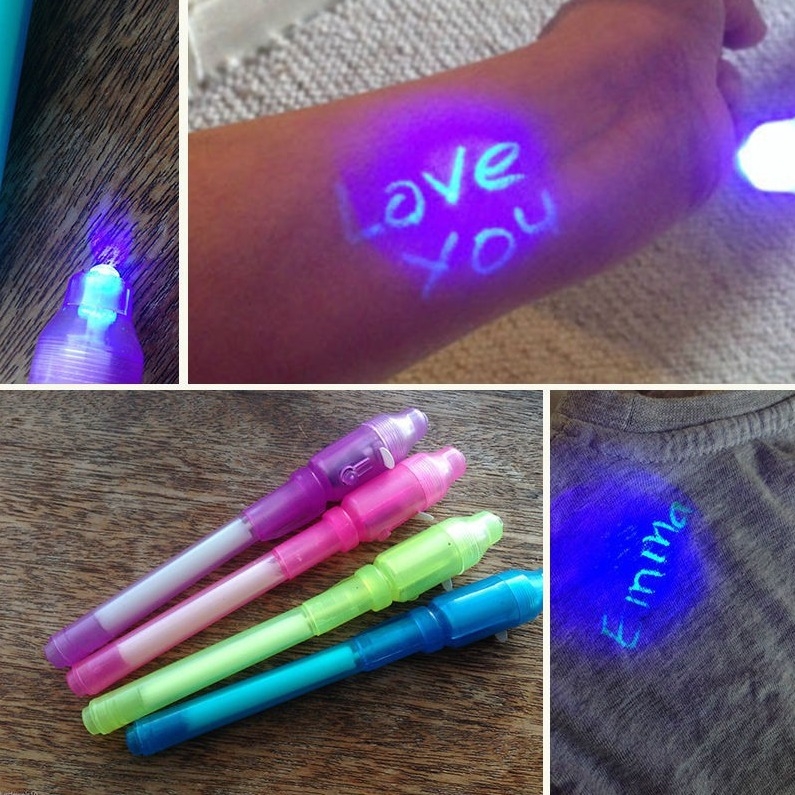 Image of (3er Set) Fluoreszierender Magischer Zauberstift + UV Lampe (inkl. Batterien) bei Apfelkiste.ch