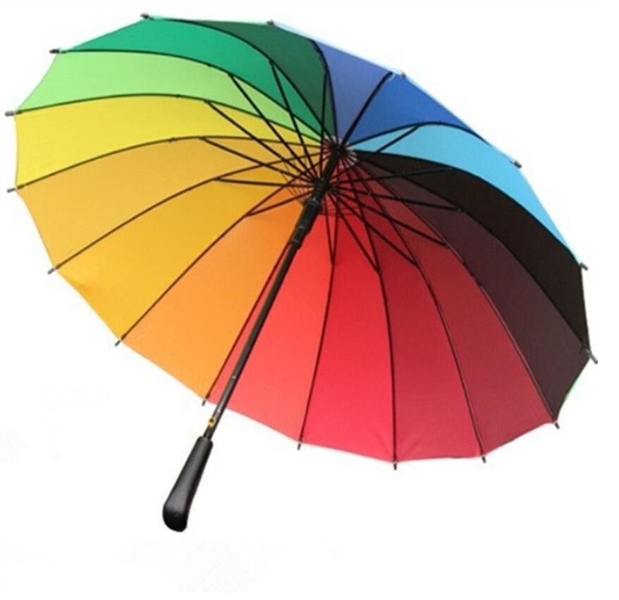 3pcs / set Regenbogen Regenschirm Punch-free Haken Nette
