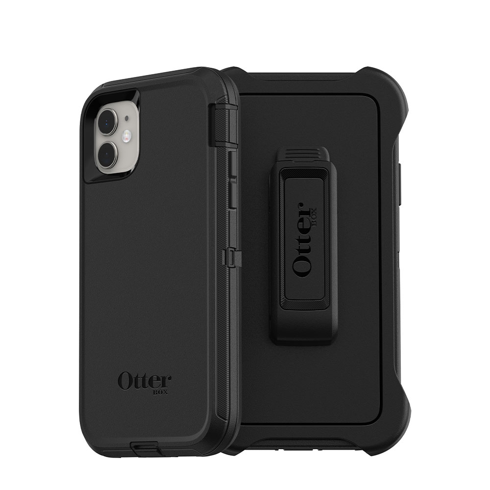 Image of Otterbox - iPhone 11 Outdoor Schutz Hülle Defender Series + Holster (77-62457) - Schwarz bei Apfelkiste.ch