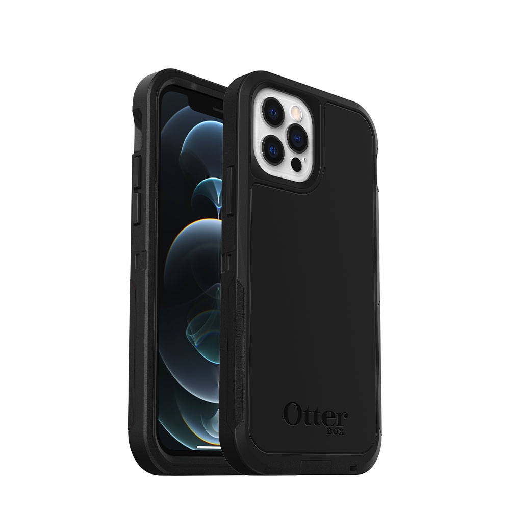 Image of Otterbox - iPhone 12 / iPhone 12 Pro MagSafe Schutzhülle Defender XT Series Recyceltes Plastik (77-80946) - Schwarz bei Apfelkiste.ch