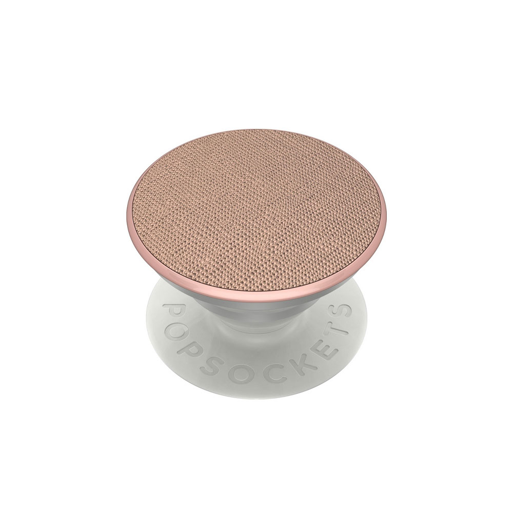 Image of PopSockets - PopGrip Premium Finger Griff Halterung (Austauschbarer Top) für Smartphones / Tablets (800509) - Saffiano Rose Gold bei Apfelkiste.ch