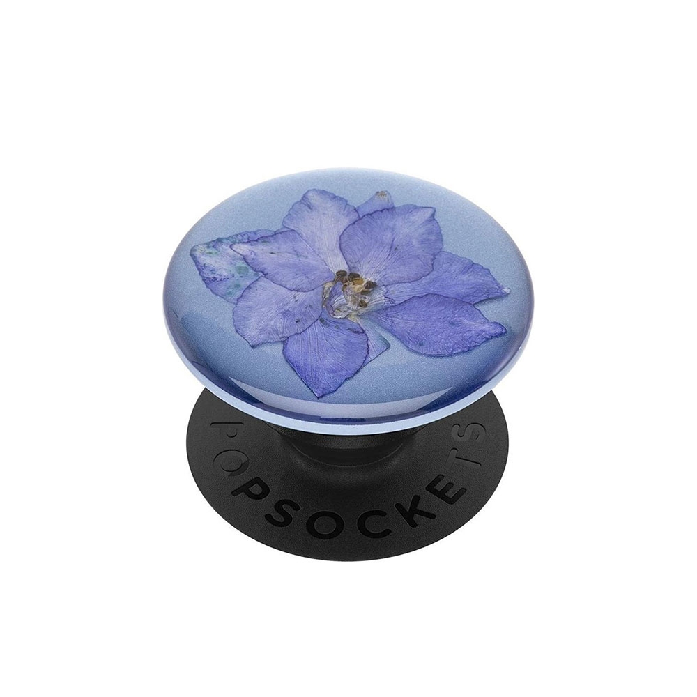 Image of PopSockets - PopGrip Premium Austauschbare Finger Griff Halterung für Smartphones / Tablets (801240) - Pressed Flower Larkspur bei Apfelkiste.ch