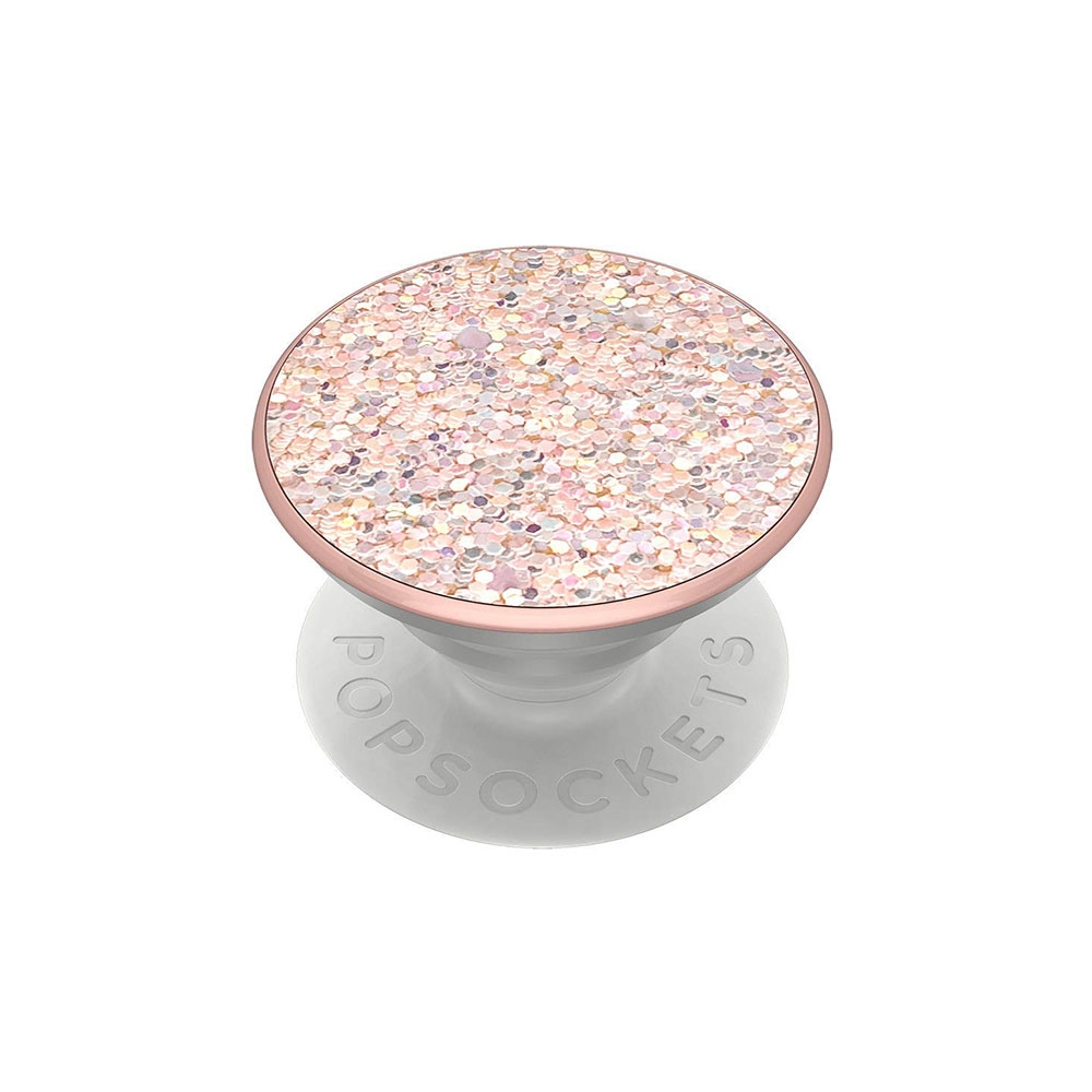 Image of PopSockets - PopGrip Premium Finger Griff Halterung (Austauschbarer Top) für Smartphones / Tablets (800499) - Sparkle Rose bei Apfelkiste.ch