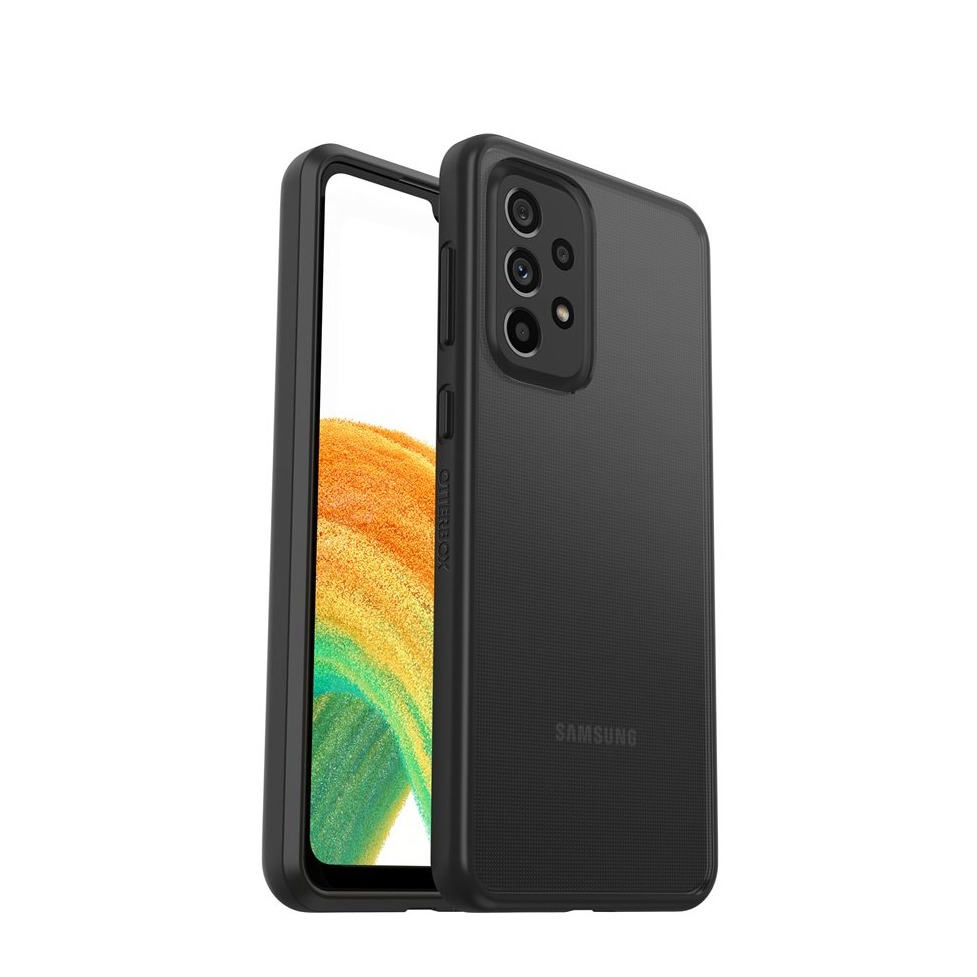 Image of Otterbox - Samsung Galaxy A33 5G Hybrid Hülle TPU Bumper + Hardcase Rückseite React Series (77-86984) - Transparent / Schwarz bei Apfelkiste.ch