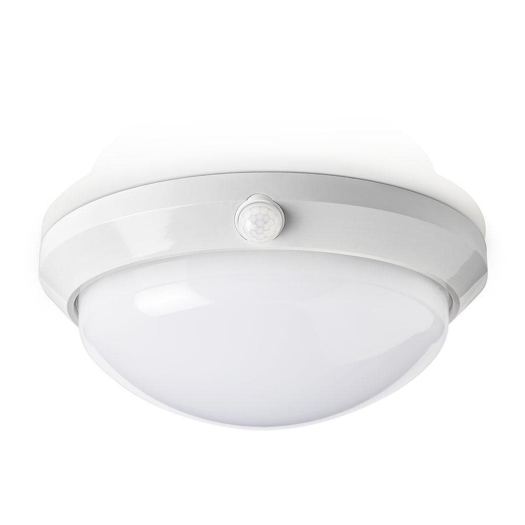 Image of Nedis - (16W) LED Deckenleuchte Sicherheitsleuchte mit 360° PIR Bewegungsmelder und 2000mAh Backup-Batterie IP54 (PIRPO51WT) - Weiss bei Apfelkiste.ch