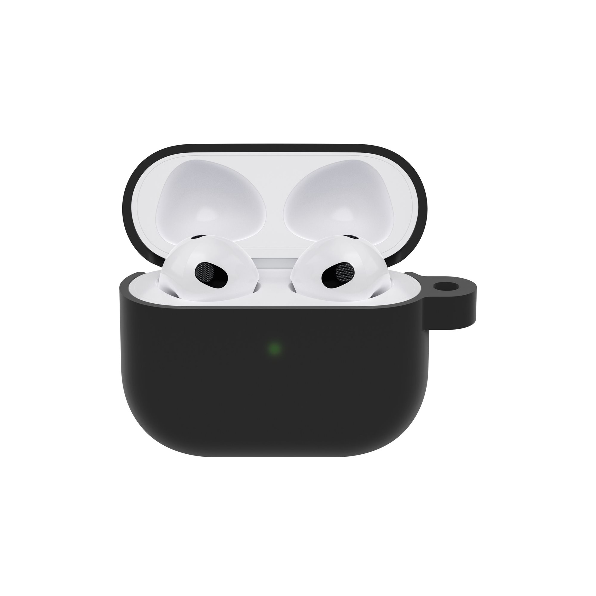 Image of Otterbox - AirPods (3. Generation) Hardcase Schutzhülle Abdeckung mit 360° Schutz + Karabinerhaken (77-87829) - Black Taffy bei Apfelkiste.ch