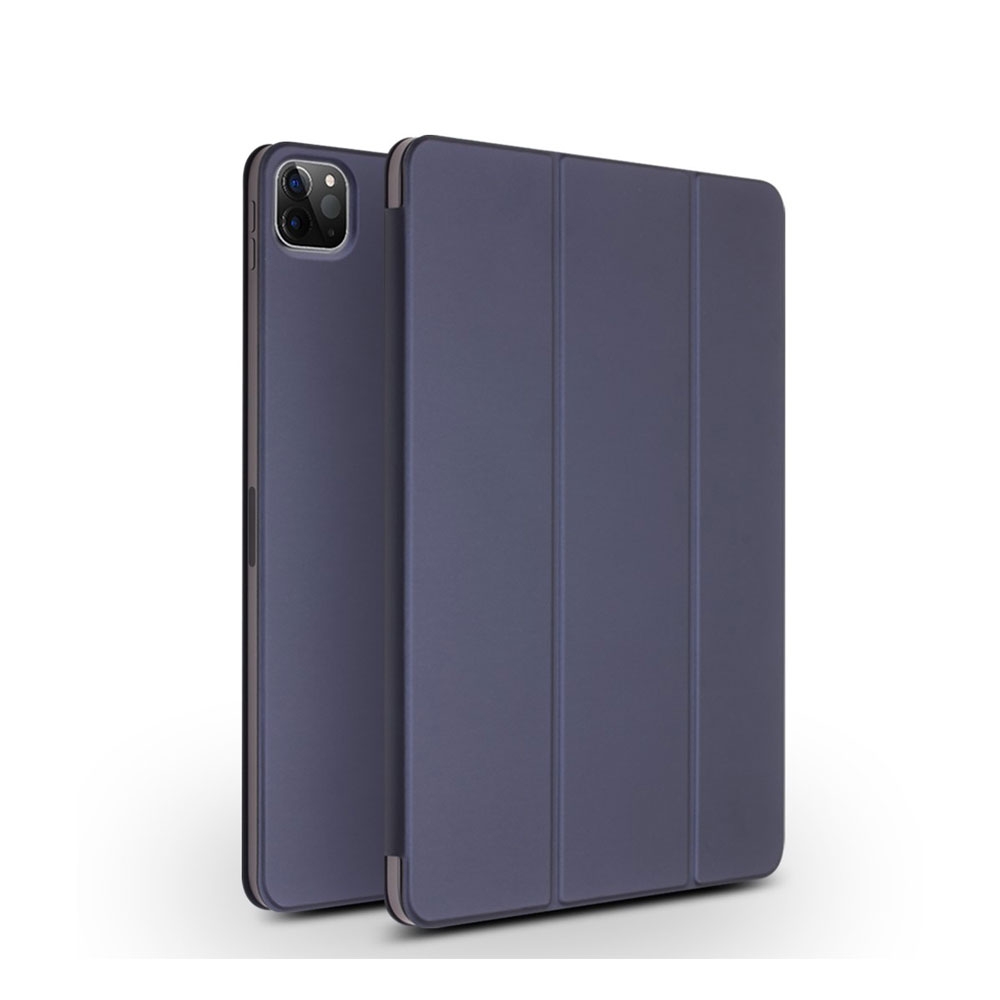 Image of Qialino - iPad Air 10.9" (2022/2020) / iPad Pro 11" (2020) Leder Tasche Smart Folio Schutzhülle Magnetcover - Blau bei Apfelkiste.ch