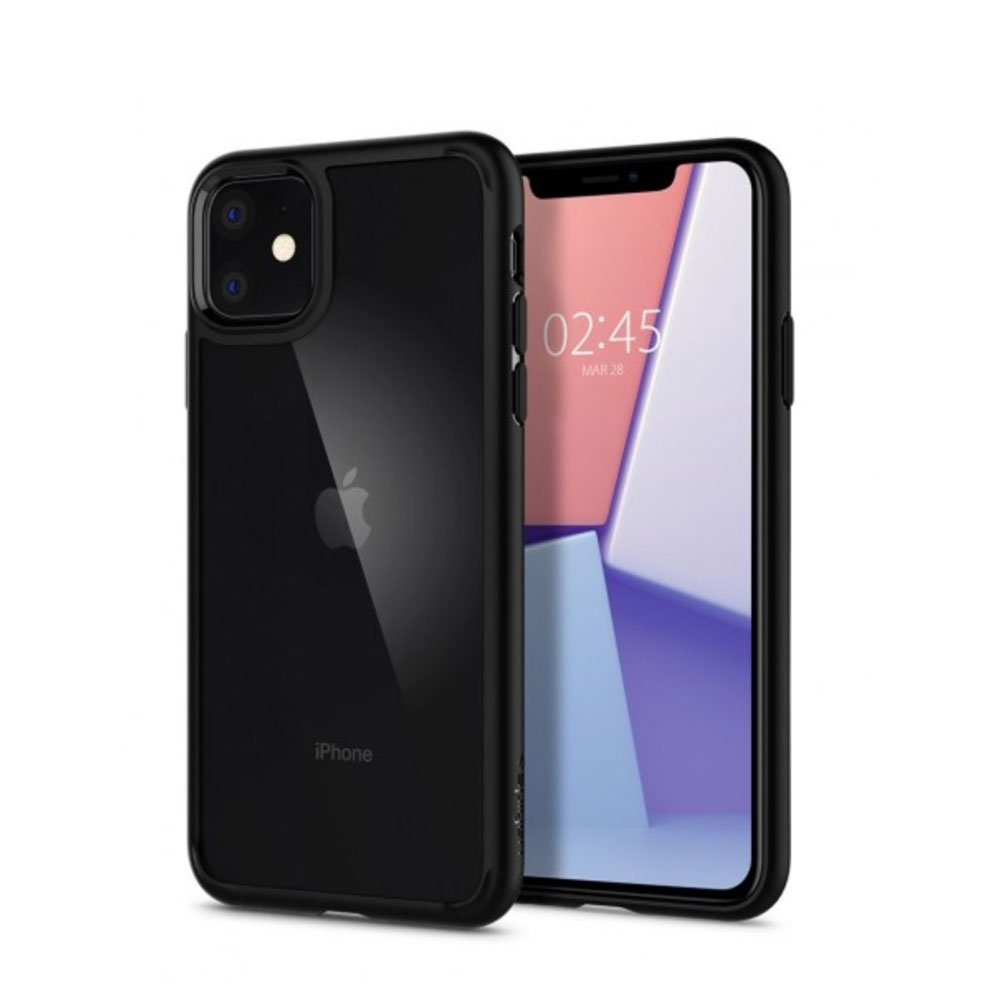 Image of Spigen - iPhone 11 Hülle Ultra Hybrid Case (076CS27186) - Transparent / Schwarz bei Apfelkiste.ch