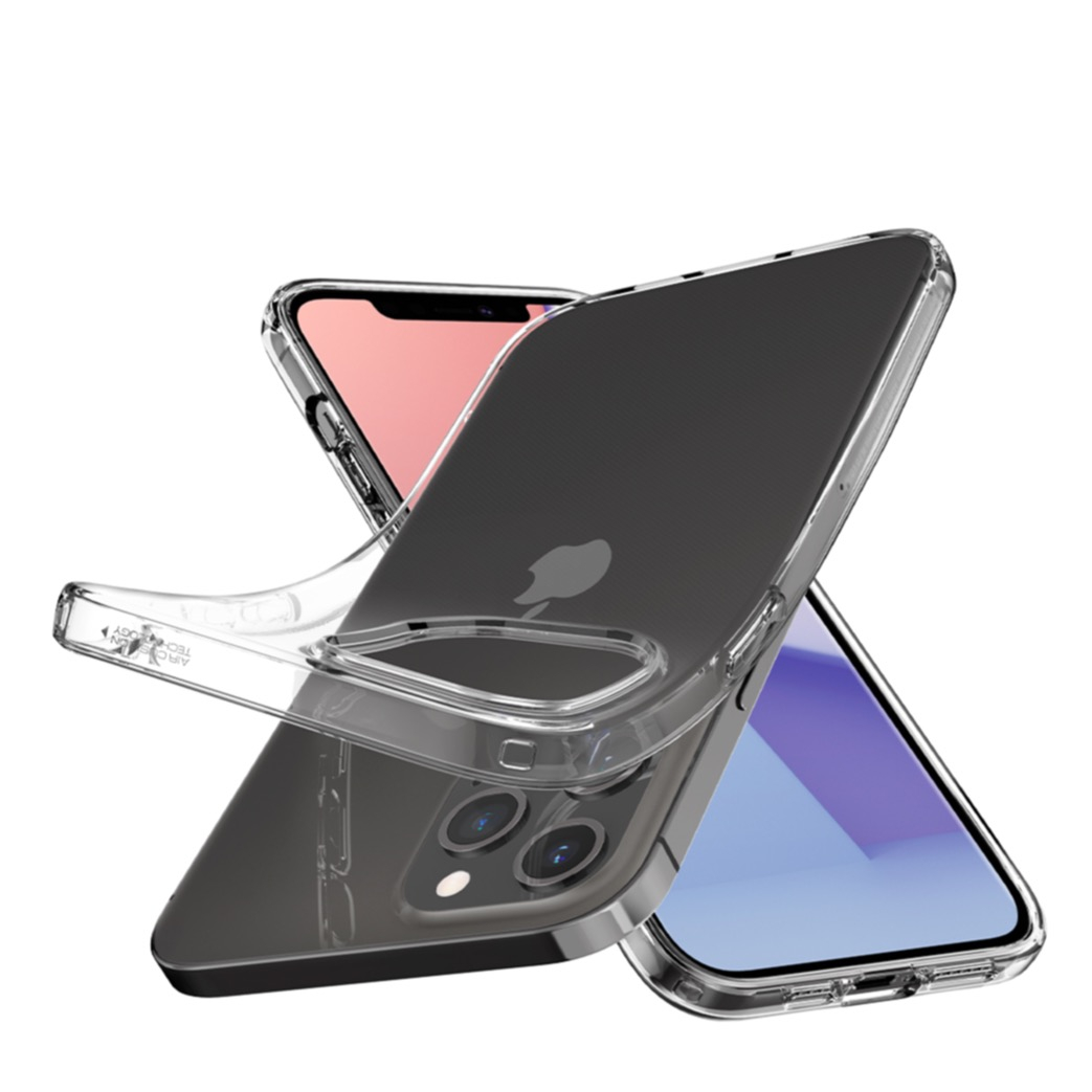 Image of Spigen - iPhone 12 Pro Max Liquid Crystal Case Gummi Hülle (ACS01613) - Transparent bei Apfelkiste.ch