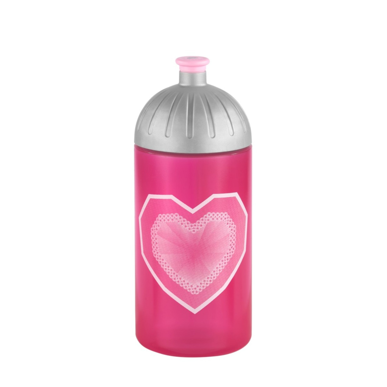 Image of Step by Step - (500ml) Kinder Trinkflasche für Schule / Kindergarten / Freizeit (00188191) - Glitter Heart bei Apfelkiste.ch