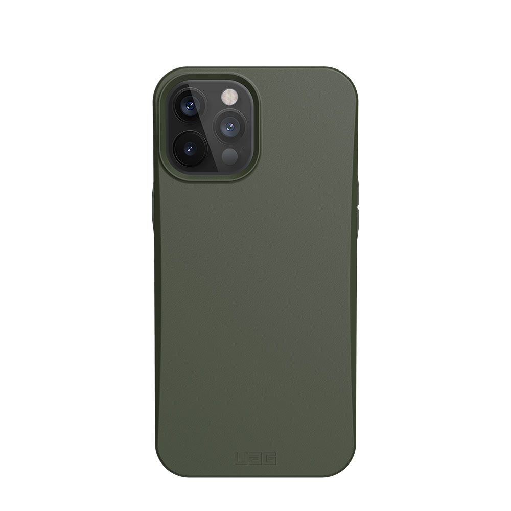 Image of UAG Urban Armor Gear - iPhone 12 Pro Max Bio Gummi Schutzhülle Outback Eco Friendly Nachhaltig Kompostierbar (112365117272) - Olive Drab bei Apfelkiste.ch