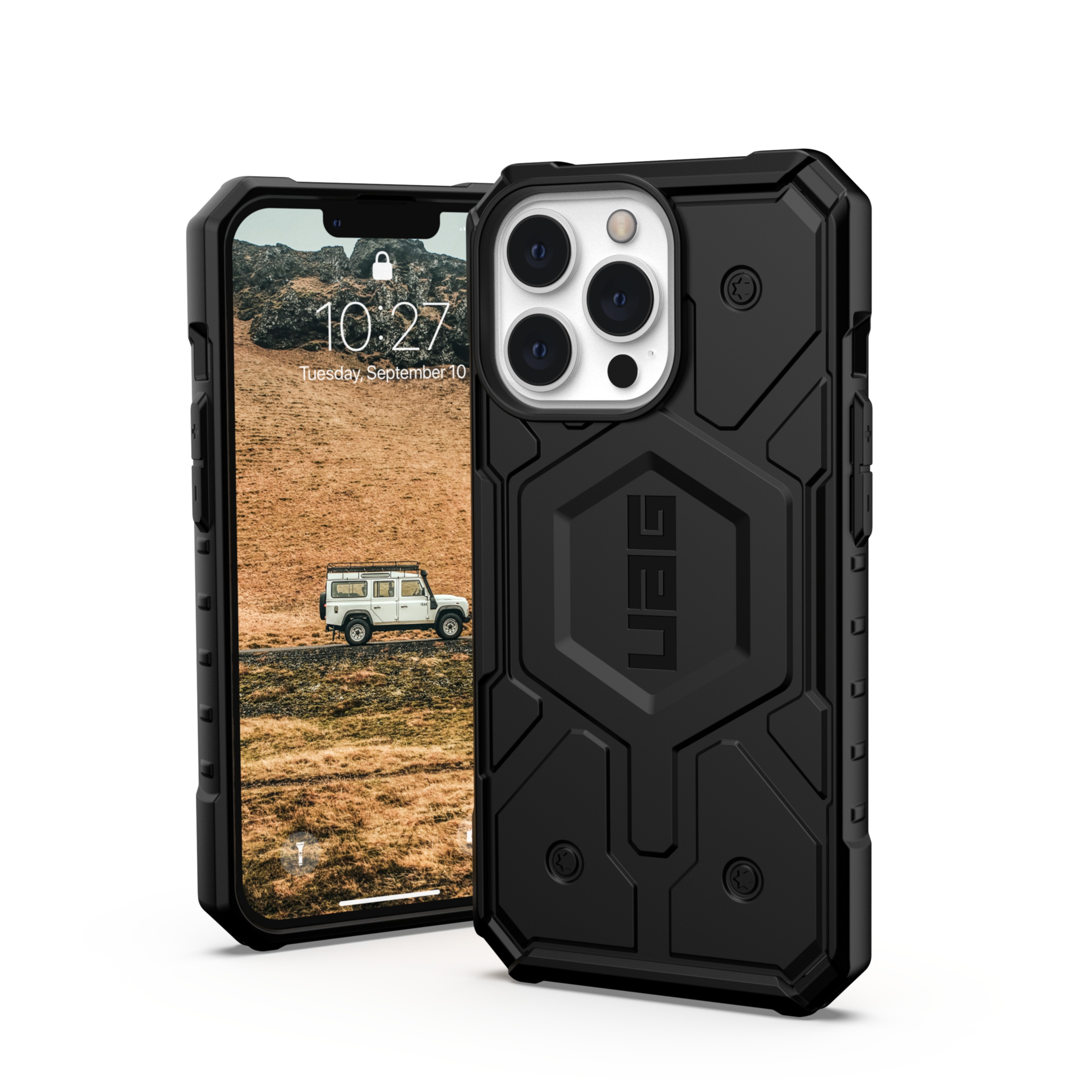 Image of UAG Urban Armor Gear - iPhone 13 Pro MagSafe Schutzhülle Pathfinder (113547114040) - Midnight Camo bei Apfelkiste.ch